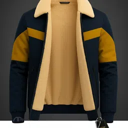 futse peno Men Colorblock Casual Jacket image 3