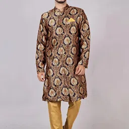 HOC Printed Sherwani image 1