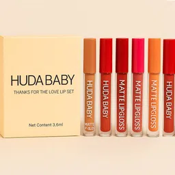 huda baby Thanks For The Love Matte Lip Gloss Set | Pack of 6 | image 4