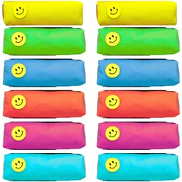 kartual Return gifts for kids parties – Smiley Pencil Case, Bulk Pack Option (Smiley Batch) Art Polyester Pencil Boxes-picture-31