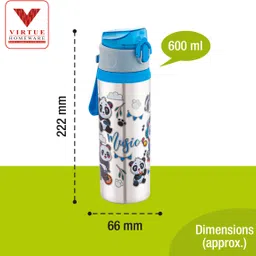 virtue homeware OCEAN 600 ml Water Bottle image 3