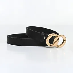 darkleatheris Women Casual, Formal, Evening, Party Black Artificial Leather Belt image 2