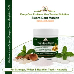 swara ayurvedic Dant Manjan | 100% Herbal Tooth Powder for Stronger, Whiter & Healthier Teeth-picture-24