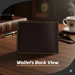 venussvault Men & Women Casual, Formal, Evening/Party, Formal, Trendy Black Artificial Leather, Genuine Leather Wallet image 3
