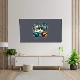 JM Homefurnishings Padded Cover, Dust Cover, etc. for 23 inch Computer Monitor, TV, LCD Monitor, etc. - LEDPGreyJJ0223IN image 3