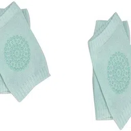 Baby Knee Pads for Crawling, Anti-Slip Padded Stretchable Elastic . Light Green Color Baby Knee Pads-image-31