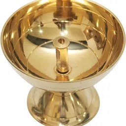 Trendller Diwali Deepak/ Diya Brass Chandramukhi Deep (Height: 2.5 inch) Brass Table Diya-image-80