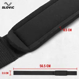 slovic Weightlifting Straps with Padded Support For Deadlifts & Weightlifting|Non-Slip Wrist Support image 4