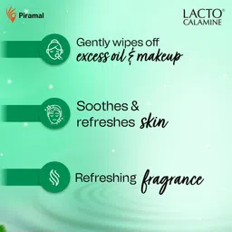 lacto calamine Daily Cleansing wipe with Aloe Vera, Cucumber, Vitamin E, Paraben & Alcohol Free Makeup Remover image 3