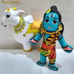 vrindavanstore.in Lord shiva and nandi- 7.5 inch image 3