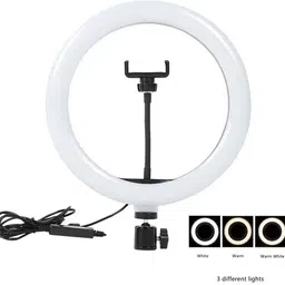 G2L 10 Inch LED Ring Light 3 Level Brightness Dimmable Lighting Smart Phone & Camera Flash-image-0