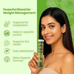 existrong Effervescent Apple Cider Vinegar Tablets with Vitamin B6 B12 for Detox & Energy image 2
