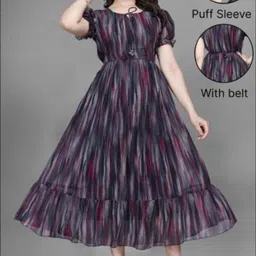 vanray fashion Women Fit and Flare Multicolor Midi/Calf Length Dress-picture-15