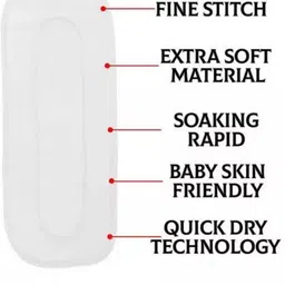 decronics 5 Layer Cotton Insert Liner Reusable Washable Cotton Diaper Nappy Inserts image 4