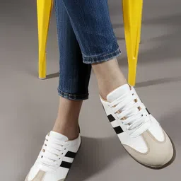 zapatoz Women's Striped Sneakers For Women image 4