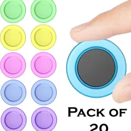 eduway Colourful Transparent Magnet Buttons for Fridge, Magnetic Whiteboard & Craft Use Multipurpose Office Magnets Pack of 20-picture-19