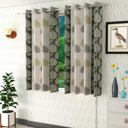 150 cm (5 ft) Window Polyester Semi Transparent Curtain (Pack Of 2)-image-47
