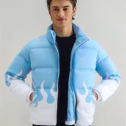 eddicted Men Printed Puffer Jacket image 2