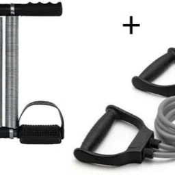 Tummy Trimmer + Resistance band Toning Tube Ab Exerciser Home Gym Workouts Ab Exerciser-image-38
