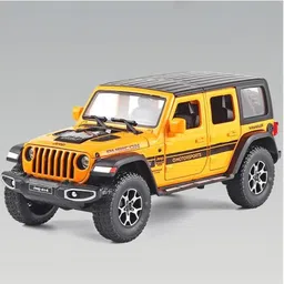 ukaxa Diecast 124 Scale Toy Car Rubicon Metal Rubicon Model Car Light Sound Pull Back image 1