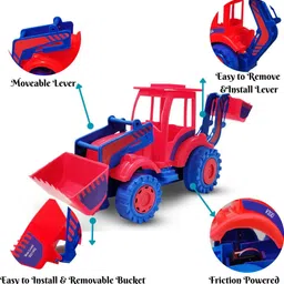 vedroci Construction Toy Set for Kids, Friction-Powered Excavators, Bulldozers & Loaders image 3