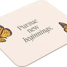 Printio Vintage Butterfly Motivational Quote Design – Elegant Floral Desk Accessory Non Slip Base Mousepad-picture-27
