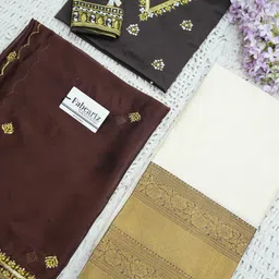 pinkbindi Self Design Semi Stitched Lehenga Choli image 4