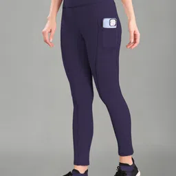 Solid Women Dark Blue Tights-image-30