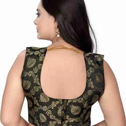 nezaa export Solid/Plain Bollywood Satin Saree image 5