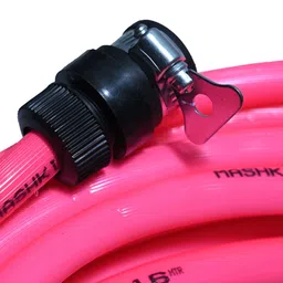 mashki 20 Meter (65 Feet) 1/2 Inch (12.5mm) Double Layered Garden Water Hose Pipe With Water Spray Gun, Tap Connector, Clamps For Multipurpose Use Hose Pipe image 3
