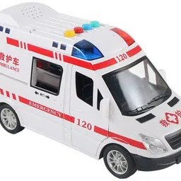 zuuluzrs Ambulance Light Music Simulation Model Toy Car image 2