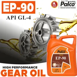 pl super palco EP 90 Extreme Pressure Gear Oil 5 Litre API GL 4 Gear Oil for Cars Smooth Gear Shifting & Gear Protection Anti Foaming Smooth Transmissions Superior Protection Gear Oil image 3
