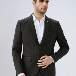 killer Men Solid Single Breasted Casual Blazer image 1