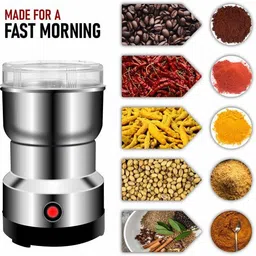 shine tex Compact Kitchen Stainless Steel Dry Masala Grinder 200 W Mixer Grinder-picture-13