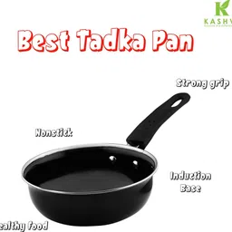 kashvi Best Kitchen Cookware Gift Tadka Pan 16 cm diameter 1 L capacity-picture-19