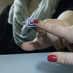 aryaansh LED Bathroom mirror Round with Touch Sensor & Anti-Fog | Light 18 inch round Bathroom Mirror image 3