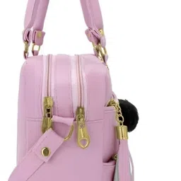 aaraals collection Pink Women Sling Bag POM pink image 4