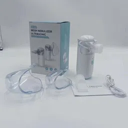 Accutrust Rechargeable Mesh Nebulizer Ultrasonic Inhaler | Silent Mist Vaporizer Nebulizer image 4