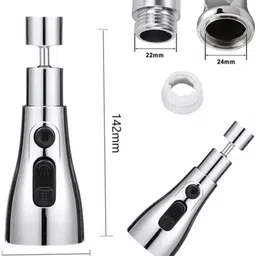 dhanshree flexible 360° rotating tap extender / adjustable kitchen faucet nozzle Faucet Nozzle image 2