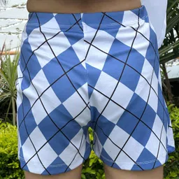 tandul Checkered Women Multicolor Basic Shorts image 4