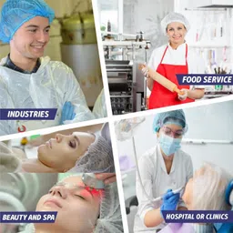 c-cure Disposable Nonwoven Bouffant Cap Hairnet cap Use Home,Salon,Healthcare & Food Service300pcs Chef Hat image 5