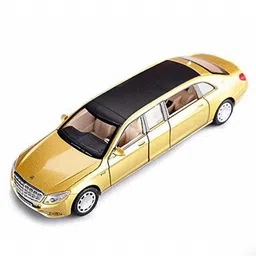 ktrs Mercedes S600 Diecast Alloy Car Model Limousine Metal Toy Car with Sound Light Pull Back Car Collection Kids Gift(Colors As Per Stock)-picture-21