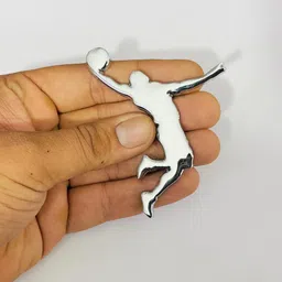 Chrome Jordan-3D Sticker (8.5cmx6cm) for Car Bike Laptop Emblem STICKER Car Flywheel-image-99