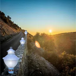 ozel 1 Rain Drop White Texture Gate Light Outdoor Lamp image 4
