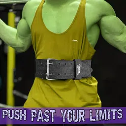 starx Husky Suede leather power lifting gym belt for heavy workout for man woman Weight Lifting Belt image 4