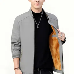 iandt Men Solid Casual Jacket image 1