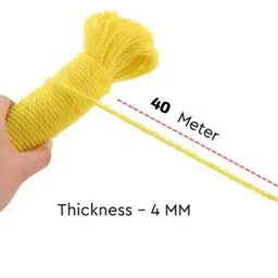 kk galaxy Rope for Cloth Drying Nylon Rope/Outdoor Washing Clothes Drying Rassi Multicolor image 1