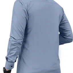 nivick Men Regular Fit Solid Spread Collar Formal Shirt image 2