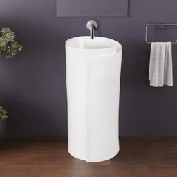 glexero Premium Quality Unique Look Basin. New Shape Ceramic Wash Basin. Pedestal Basin-picture-12