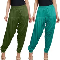 darlingdarling Viscose Rayon Solid Patiala image 1